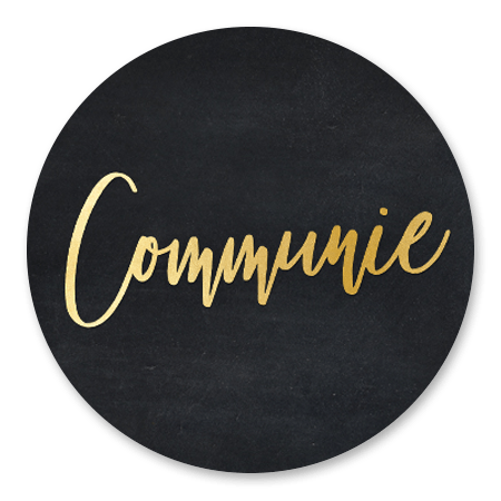 Communie goud - zwart